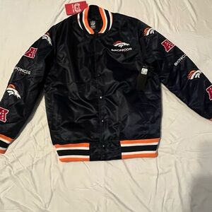 Men's Broncos Navy Varsity Jacket